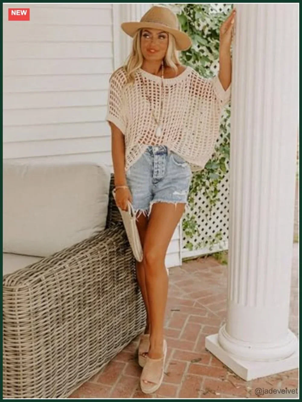 Crochet Off The Shoulder Beach Coverup Oversized Hollow Out Summer Top